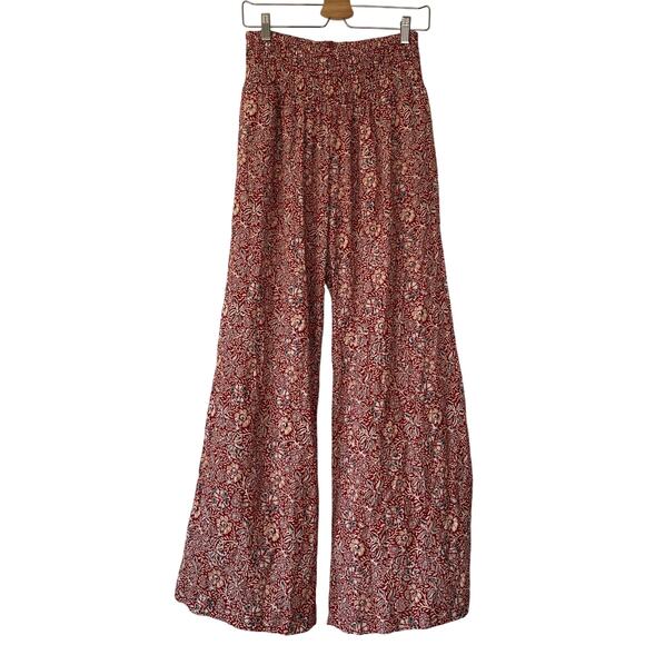 KiraGrace High Rise Wide Leg Pants Flowy Boho Travel Comfort Stretch Size Large - Picture 3 of 10